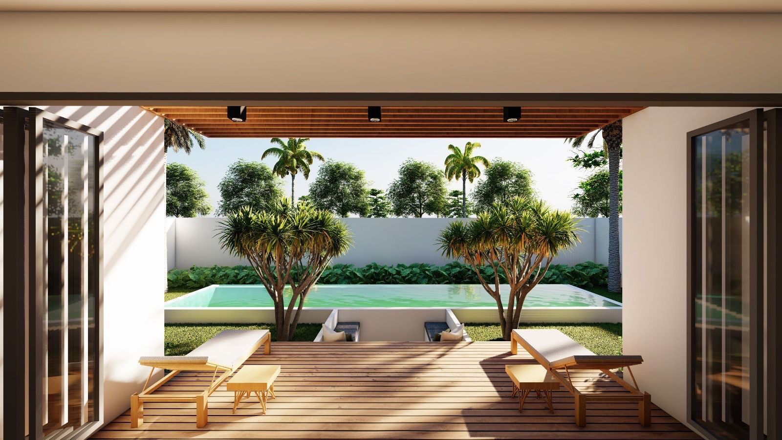 Naya Villas: ระเบียงกลางแจ้งและพื้นที่นั่งพัก