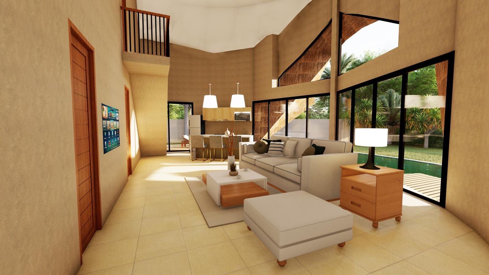 Bahagia Villas: Living area