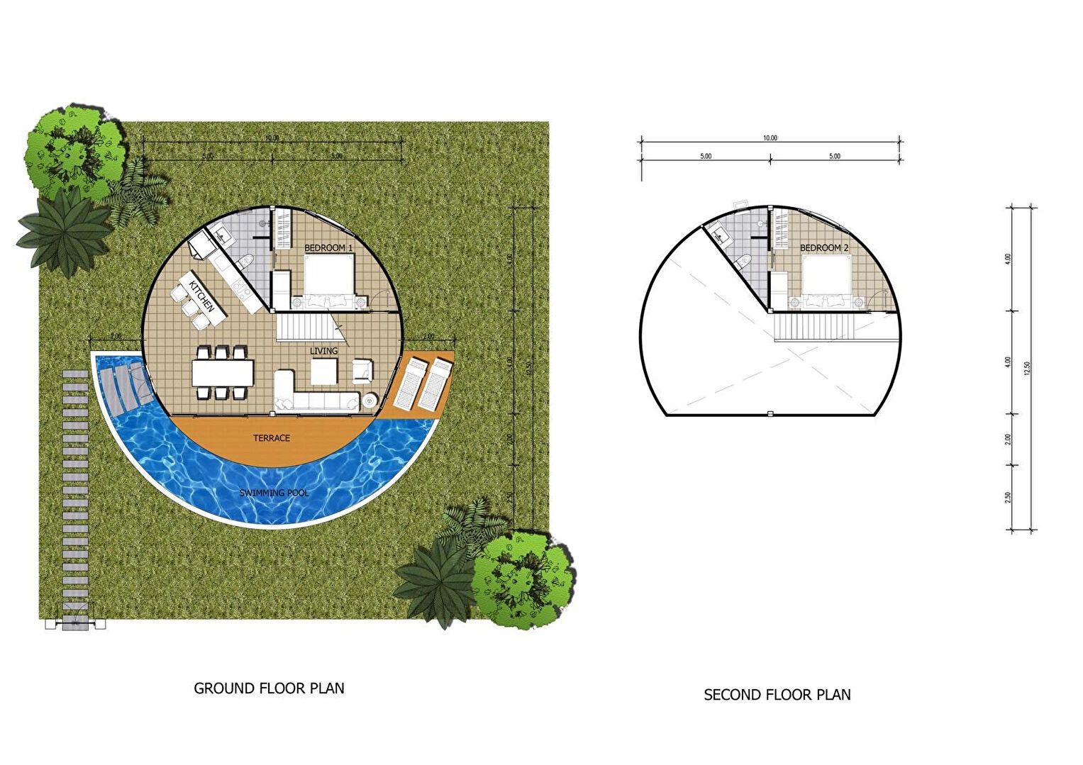 Bahagia Villas: Illustrative villa floor plan