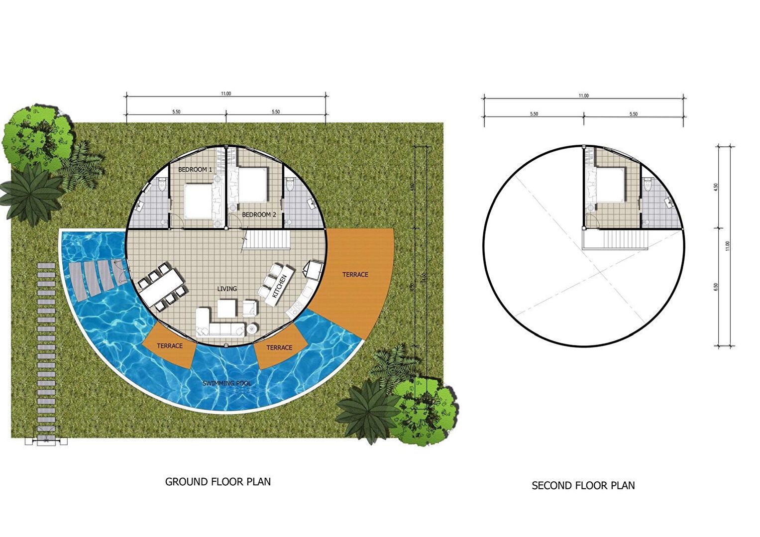 Bahagia Villas: Illustrative villa floor plan