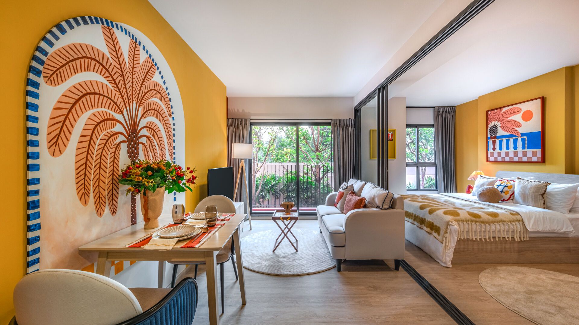 Cabanas Hua Hin: พื้นที่นอนและนั่งเล่นแบบเปิดโล่ง