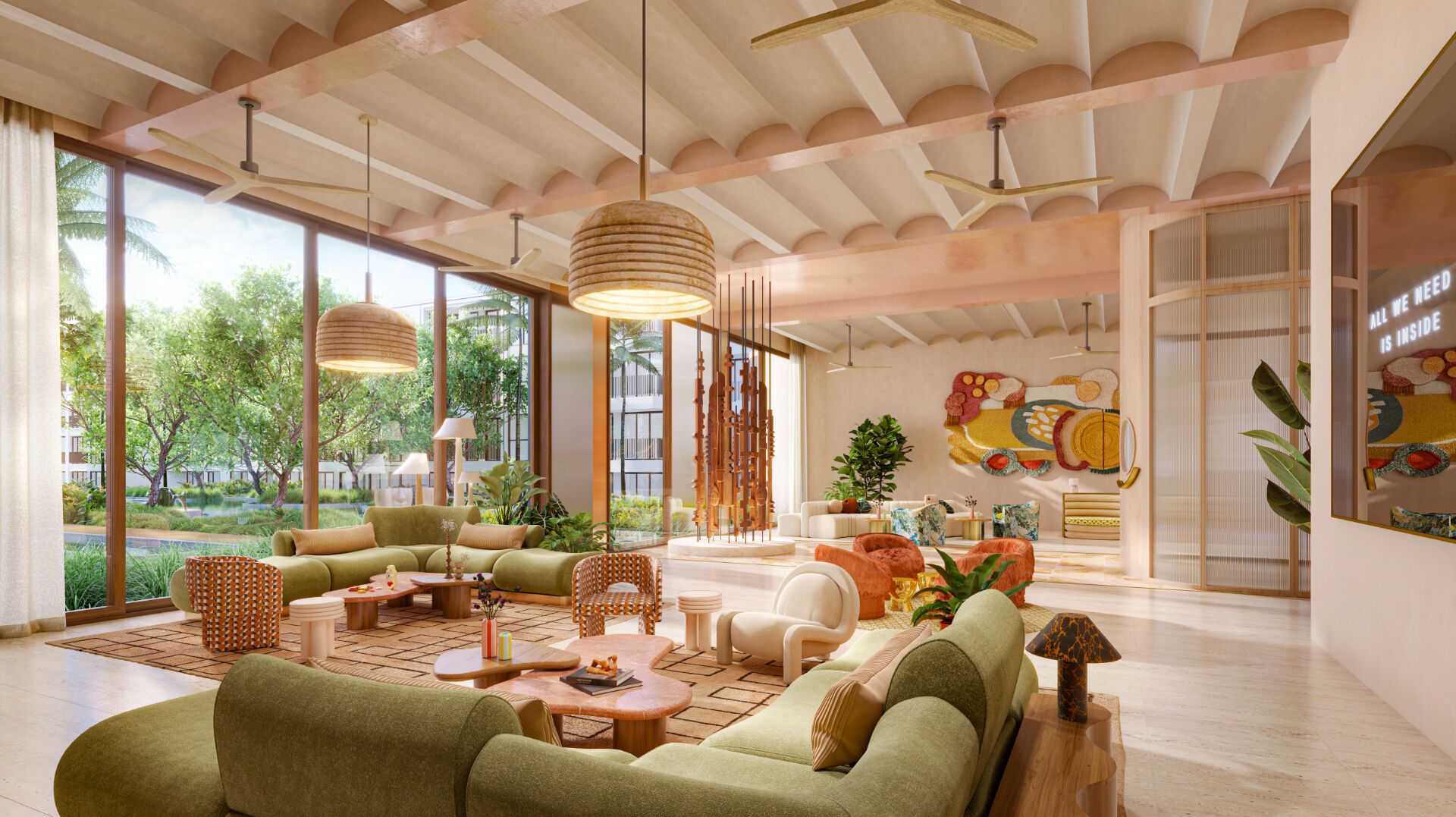 The Standard Residences Hua Hin: Salon commun et espace de détente