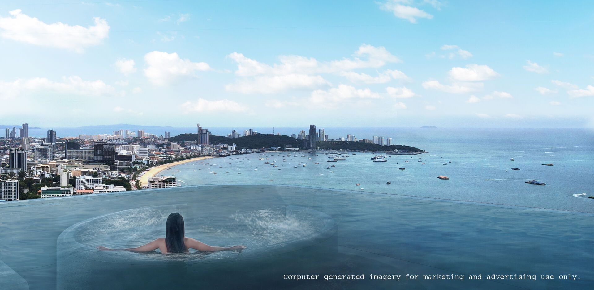 Once Wongamat: Swimming pool and surrounding deck
