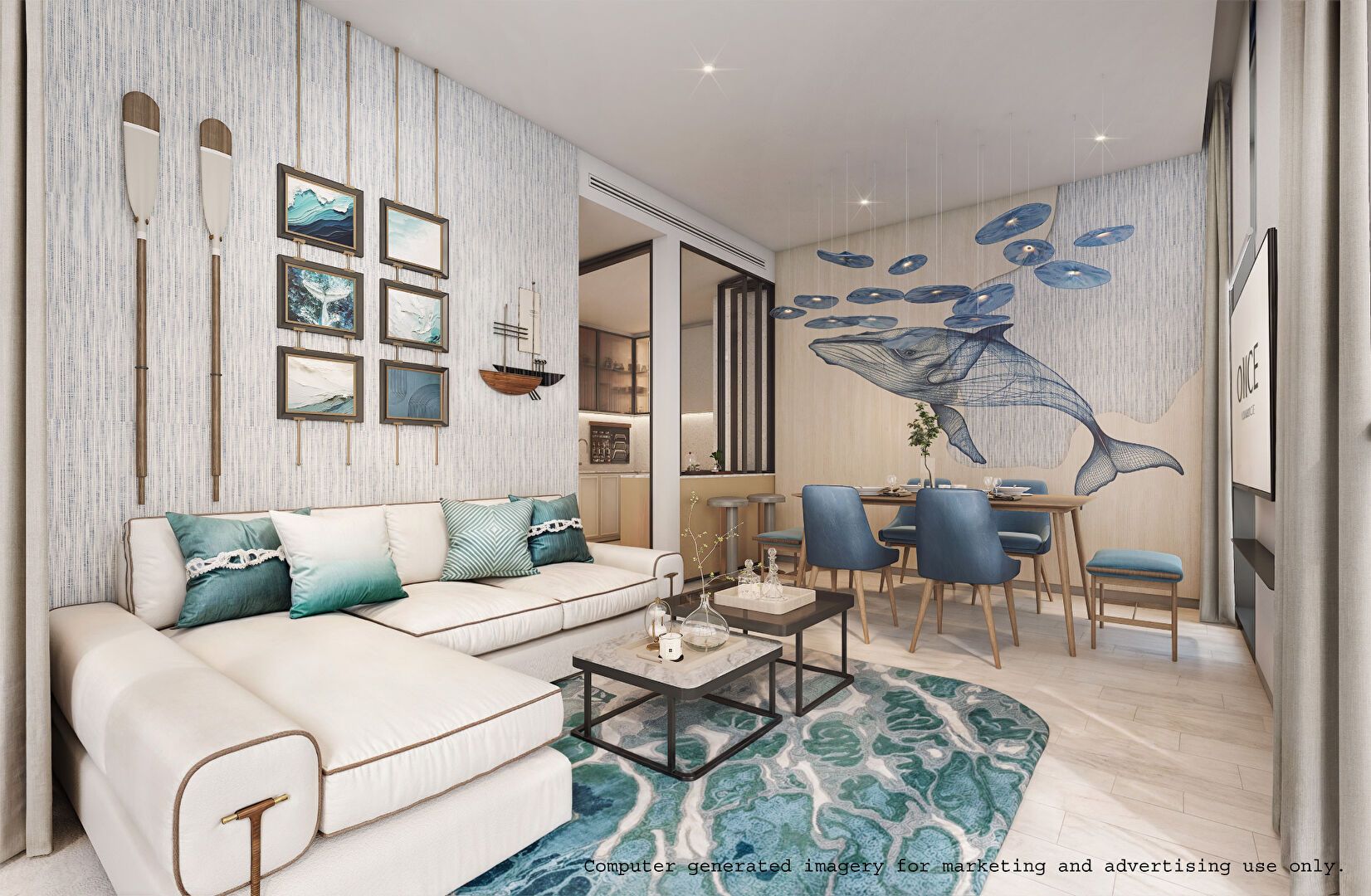 Once Wongamat: Living area