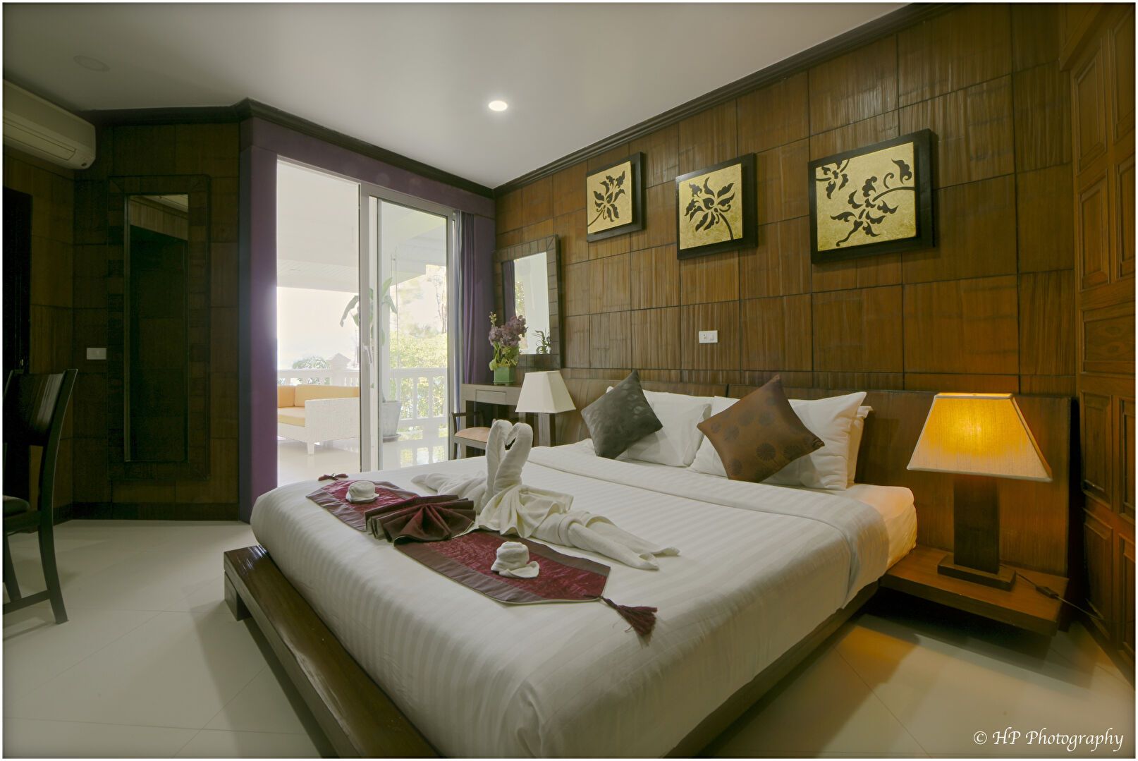 Patong villa: การตกแต่งห้องนอน